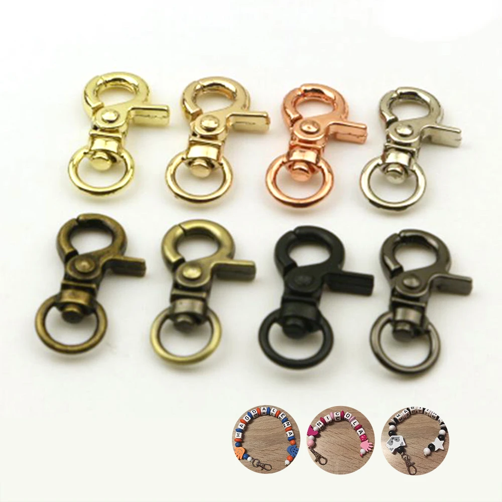 2pcs Metal Belt Buckle Trigger Clasps Clips Snap Hook D Ring for Keychain DIY Bag Key Handbag Hardware Accessories | Дом и сад