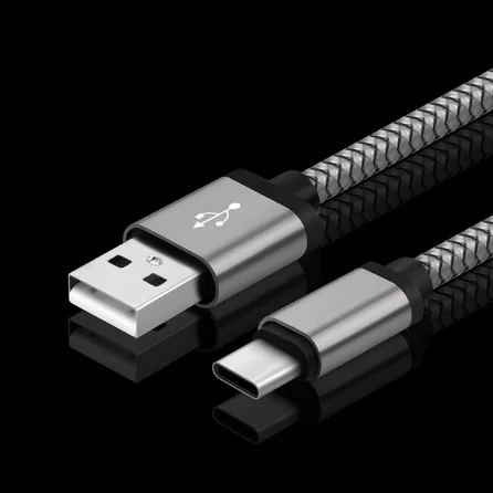 Gray Type C Cable 1 м/2 м/3 м плетение зарядный кабель Micro USB/type-C/iOS Синхронизация данных Шнур для iPhone 8 7 6 Plus 5 для samsung S8 S7 S6 Note 5 4 лот - Цвет: Gray Type C Cable