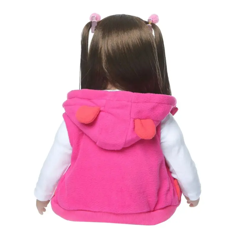 60 см Реалистичная кукла силиконовая для малышей милые длинные волосы девочка принцесса Жираф