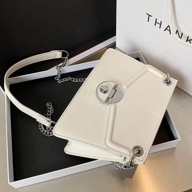

YL Solid Color Flip Crossbody Bag 2020 Fashion New High-Quality PU Leather Women's Designer Handbag Chain Shoulder Messenger Bag