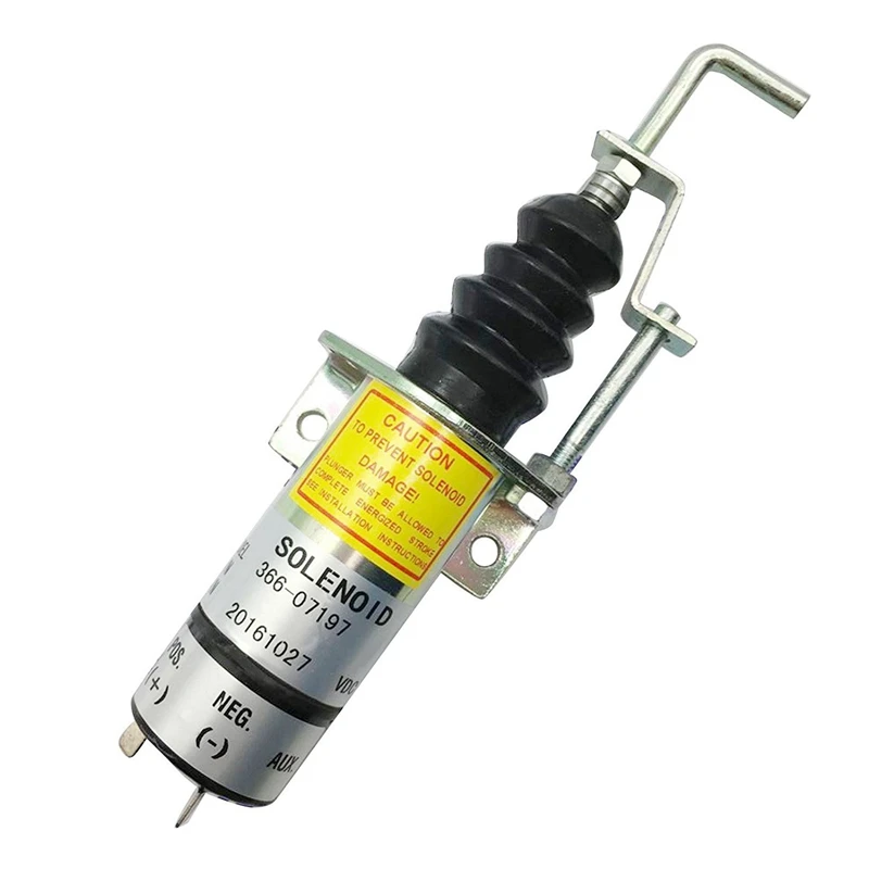 1502-12C7U2B2S1 SA-3405T 366-07197 2 контакта 12 В Соленоидный клапан выключения-Sinocmp отрезать соленоид для электрического электромагнитного Exchavator