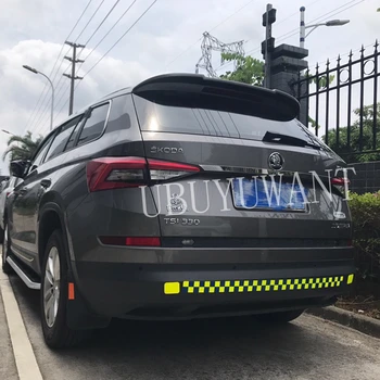 

Car Accessories For Skoda Kodiaq 2017 2018 2019 Spoiler ABS Plastic Primer Color Rear Trunk Boot Wing Lip Spoiler