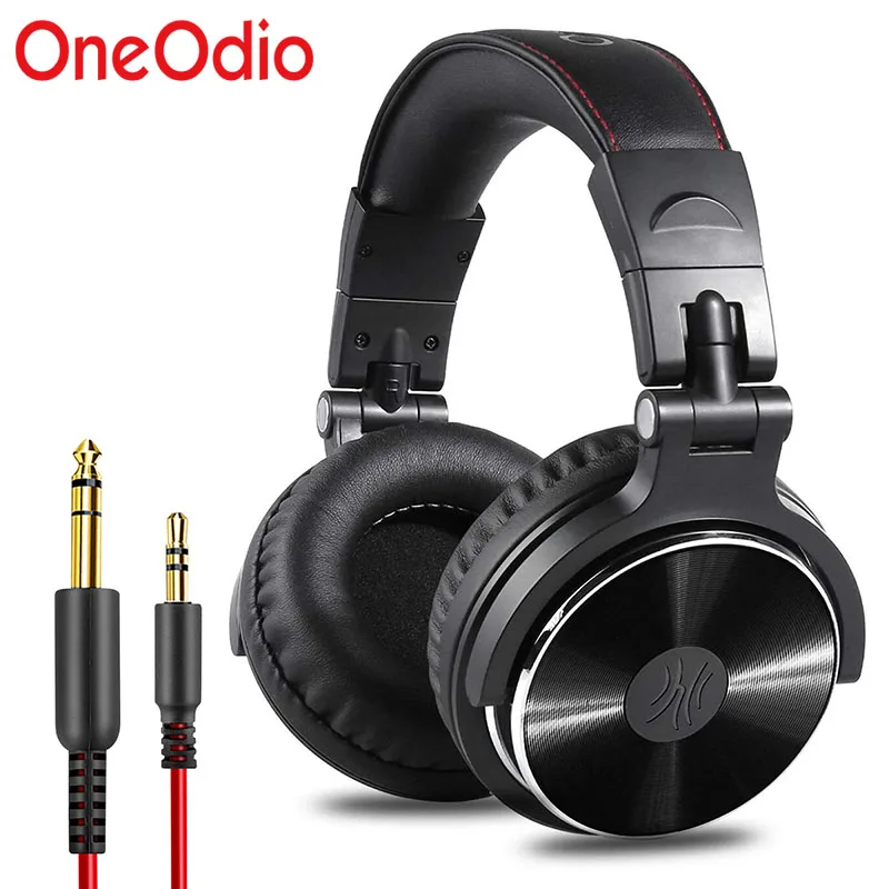 Oneodio Pro-10 Professional Studio DJ Headphones Over Ear Wired HiFi Earphones Gaming Headset With Microphone For PC Phone