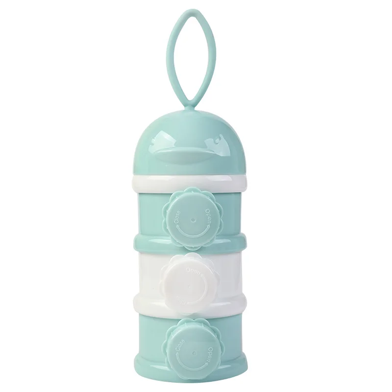 3-Слои лягушка Портативный контейнер для детского питания коробка новорожденных формула путешествия необходимого качества матери и ребенка поставки чашка для закусок