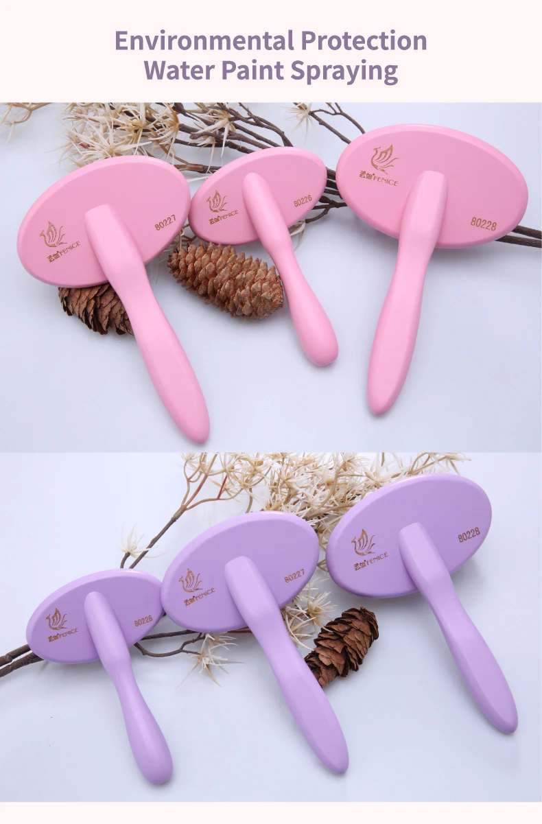 Fenice Dog/Cat Grooming Brush Wooden Dog Brush Shampoo Tool for Pet Beauty and Massage Soft Pad Pet Bath Brush Comb