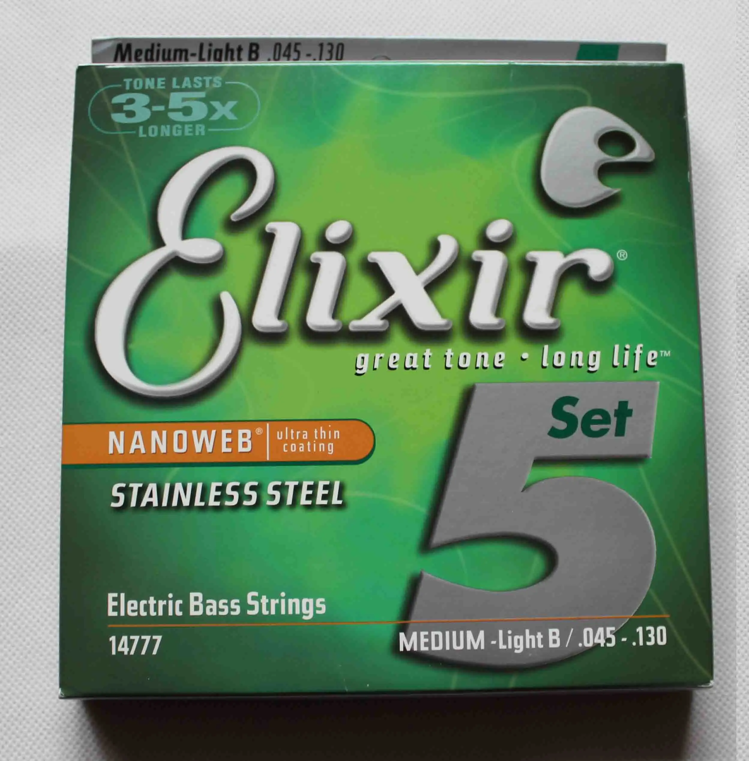 bass 5 strings Nanoweb 4 струны Elixs 14077 электрические басовые струны набор Ультра тонкое покрытие 5 струн 14777 басовые провода басовые шнуры - Цвет: bass 5 strings