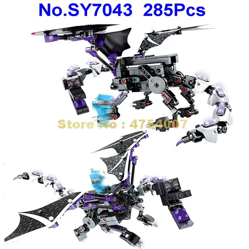 

sy7043 285pcs my world ender dragon 21117 building blocks 1 figure Toy