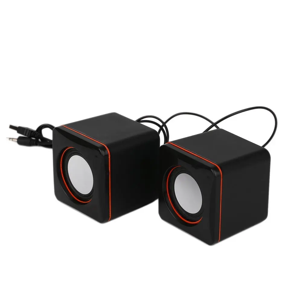 USB DC 5V 3,5 мм динамик Мини Портативный USB аудио музыкальный плеер с динамиком для iPhone MP3 ноутбука PC Саундбар