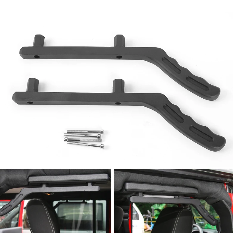 Areyourshop ручки заднего захвата для Jeep Wrangler JK 2007- 2 шт. модернизированные черные Запчасти для стайлинга автомобилей