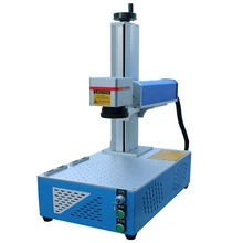 

Factory direct sale Small mobile Fiber laser marking machine 20W 30W 50W