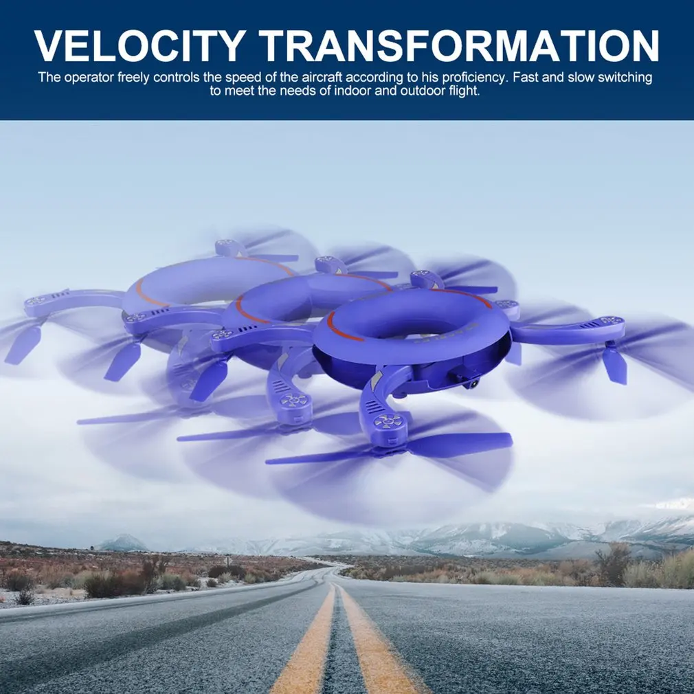 X48-1 Circle WIFI FPV 720p Camera RC Drone 2.4g Folding Rotate Dimension Maintenance Fixed Height Round RC Quadcopter Big Sale