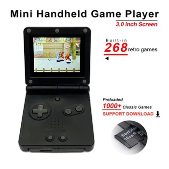 

For GB boy PVP Handheld Game Player 8-Bit to 32Bit Game Console with Bulit-in 268 Games Retro For Gaming with TF Card slot