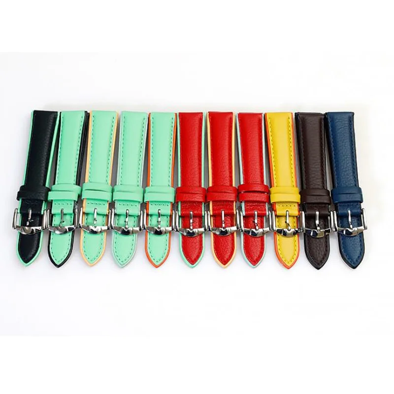 Водонепроницаемые Ремешки для наручных часов 20 мм ремешок из воловьей кожи