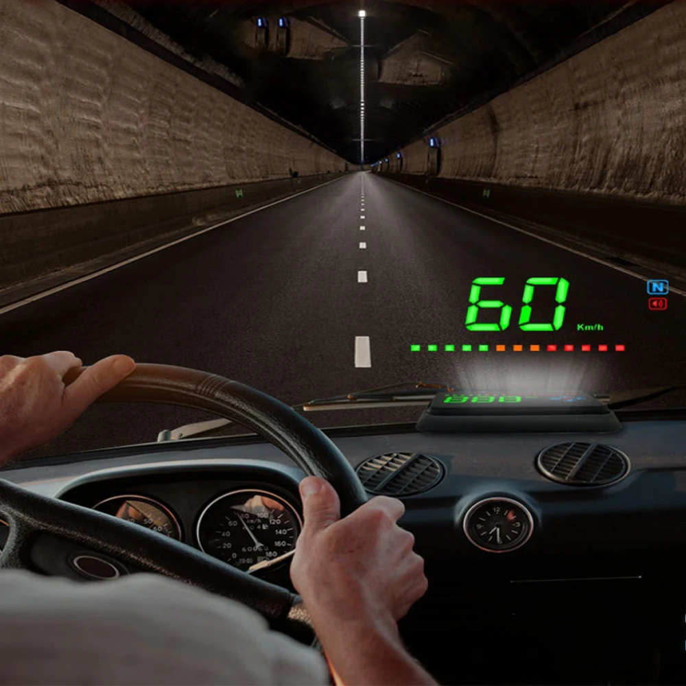 Compatible with All Car Speed GPS Digital Car Speedometer Electronics Head Up Display Auto MPH/KM HUD Windshield Projector Compatible with All Car Speed GPS Digital Car Speedometer Electronics Head Up Display Auto MPH/KM HUD Windshield Projector