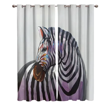 

Zebra Africa Window Curtains Curtains for Living Room Decorative Items Living Room