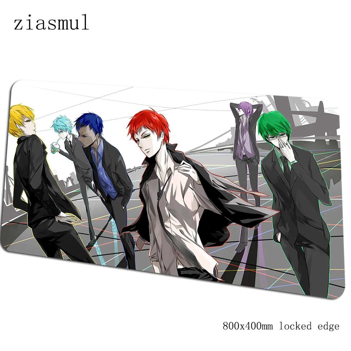 Баскетбольный коврик Kuroko 800x400x3 мм игровой коврик для мыши HD Коврик для мыши с принтом геймер компьютерный стол коврик notbook mouseat