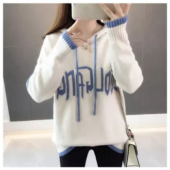 

New premium letter qiu dong sweater. Fashion ladies knitting sweater fashion leisure women's pullovers