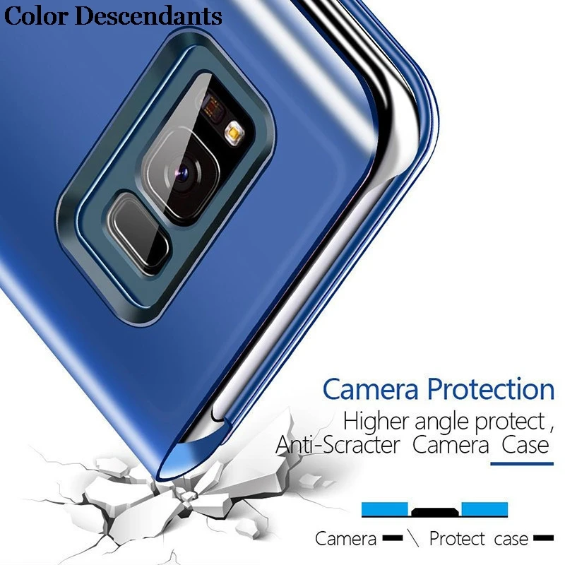 Mi 11 Lite 5G Smart Mirror Flip Phone Cover For Xiaomi Mi 11 Lite 4G Case Xiomi Pro Mi11 Light Magnetic Stand Coques phone case smart mirror flip case