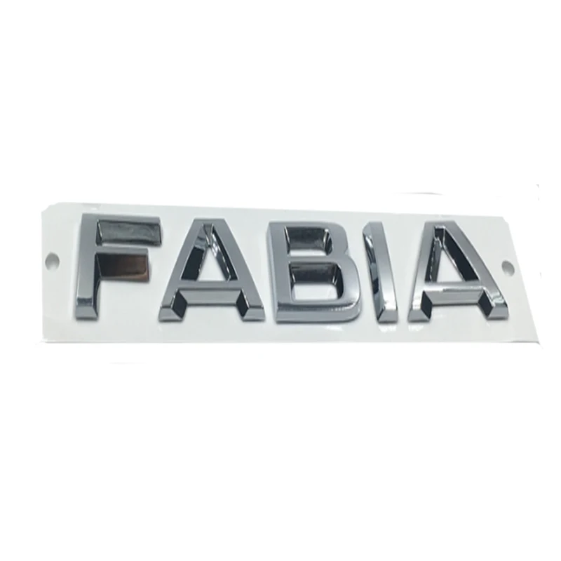 Новая наклейка для машины 3D ABS эмблема Хромовый логотип Skoda FABIA Стайлинг