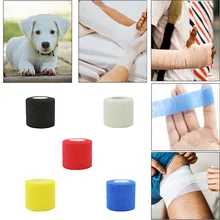 

12 Rolls 2.5cm Elastic Non-woven Self-adhesive Tapes Athletic Tape Sports Recovery Strapping Gym Waterproof Relief Finger Ankle