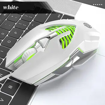 

HobbyLane Q1 Computer Wired Mouse 6-keys 1600DPI Metal USB Desktop Notebook Mouse