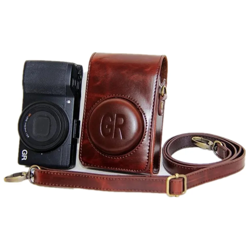PU кожаный чехол для камеры Ricoh GR GRII GRIII GR GR2 GR3 чехол с ремешком