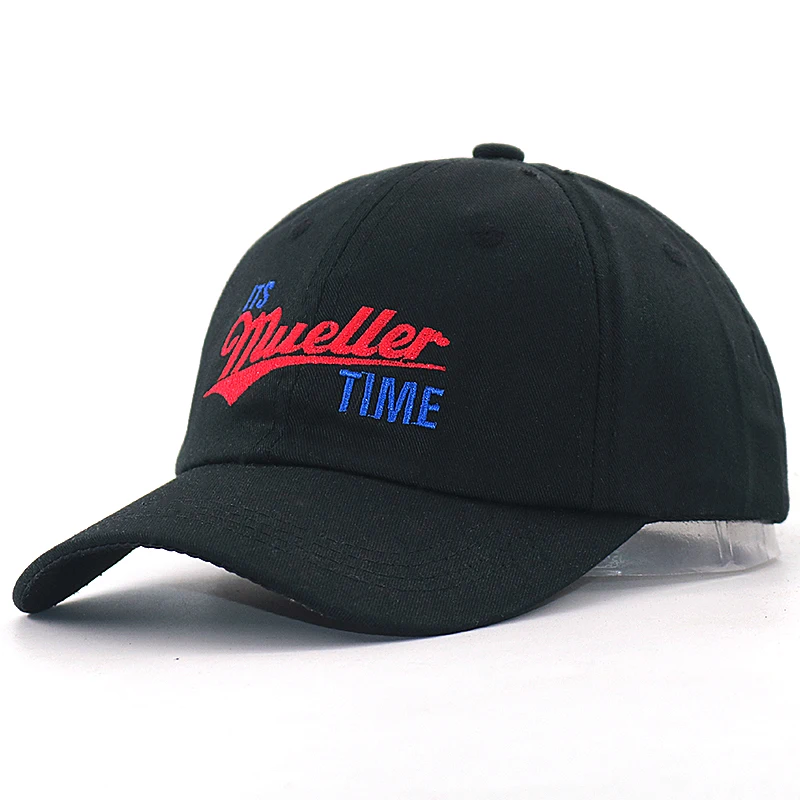 Его MUELLER TIME strapback шляпы для папы 100% хлопок регулируемые буквы вышивка бейсболки