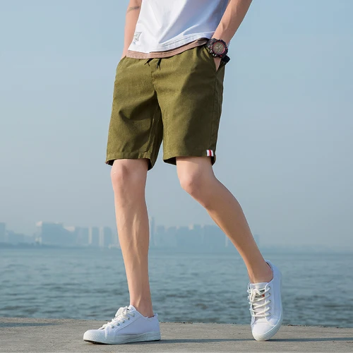 Army Green Новые летние повседневные шорты мужские хлопковые модные стильные мужские шорты пляжные шорты-бермуды больших размеров 4XL 5XL повседневные штаны - Цвет: Army Green