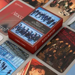 55pcs/set Kpop SEVENTEEN Lomo Cards New Album ATTACCA High Quality HD Photo Cards Character Sticker