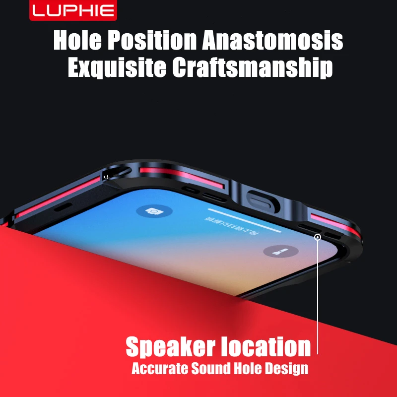 Luphie For iPhone 13 Mini 13 Pro Shockproof Armor Metal Bumper Irregularly Aluminum Case Cover For iPhone 13 Pro Max Case