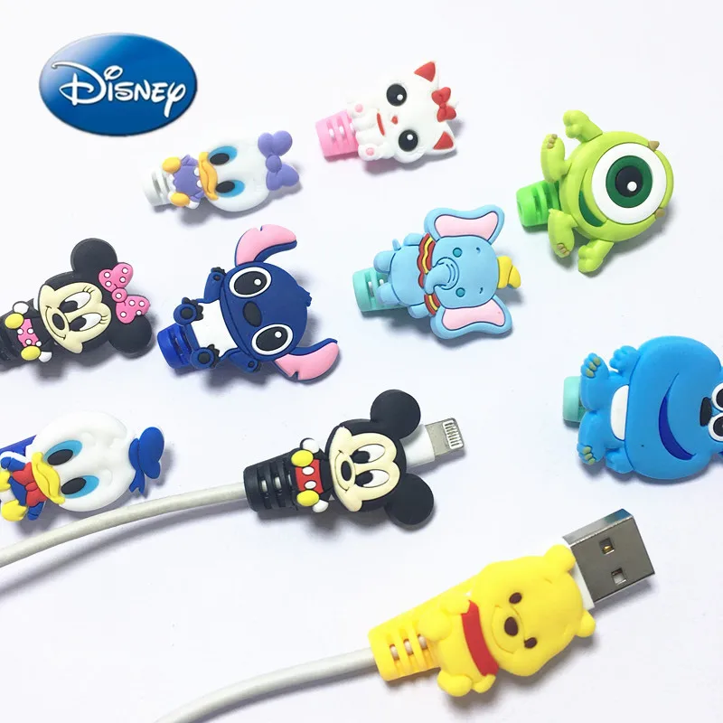 Disney-cable Protector Data Line Cord Case Protetora Cabo Winder Cabo Winder Organizador para Iphone Ipad Android 100 Pcs