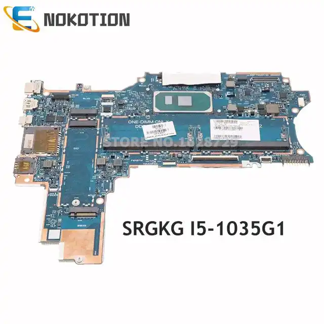 NOKOTION For HP Pavilion X360 14 Convertible PC 14-DW Laptop motherboard SRGKG I5-1035G1 CPU L96512-601 L96512-601 6050A3156801 1
