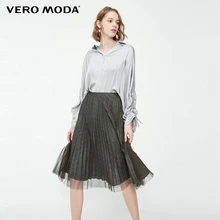 Vero Moda Gauzy прозрачная клетчатая юбка с подкладом | 31911G519