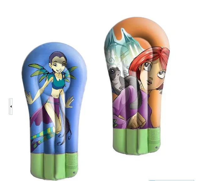 Factory Recommended Water PVC Laminated Fabric Inflatable Surfboard with Handle Printed Logo(Sample-Made 0