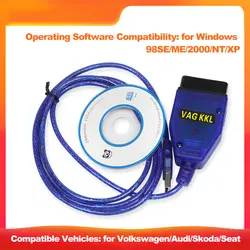 Инструмент для считывания кодов, автомобильный диагностический сканер OBD VAG 409,1, диагностический инструмент для Volkswagen/Audi, линия обнаружения