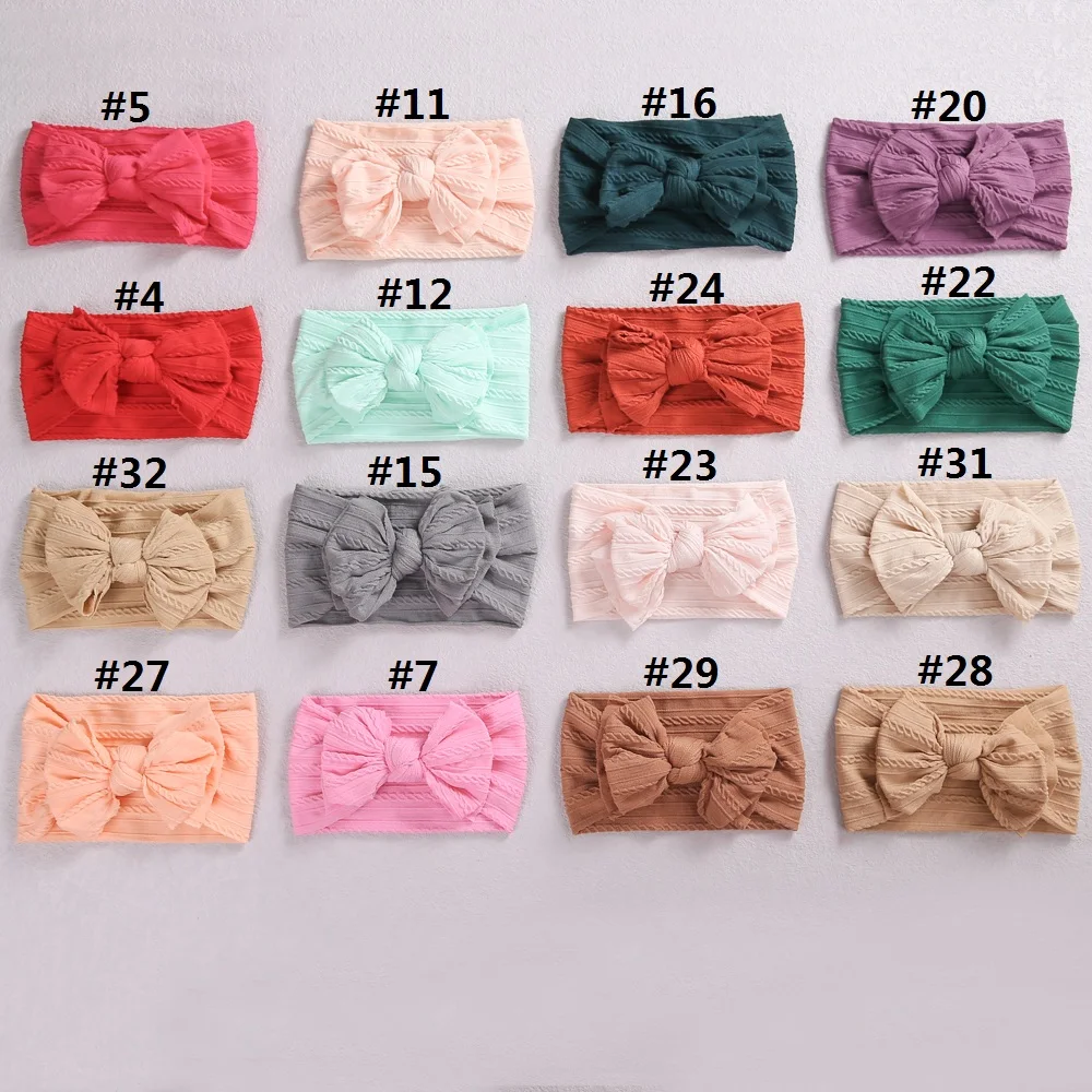 Baby Headband For Girls Double Bow Nylon Headbands Hair Bands Toddler Girls Head Band Newborn Headwraps Baby Accessories teething toys for babies