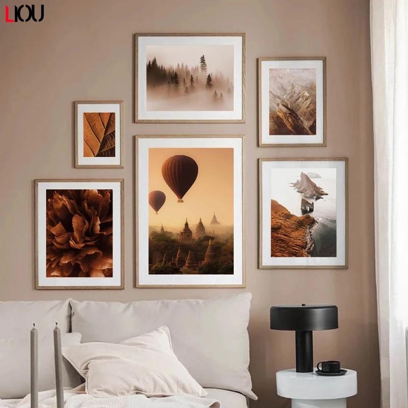 pintura-en-lienzo-de-globo-aerost-tico-flor-hoja-de-monta-a-carteles-n