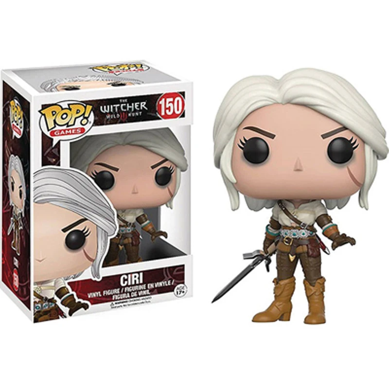 Funko Pop The Witcher 3 Wild Hunt Action Figures Geralt Ciri Eredin Toys 10cm