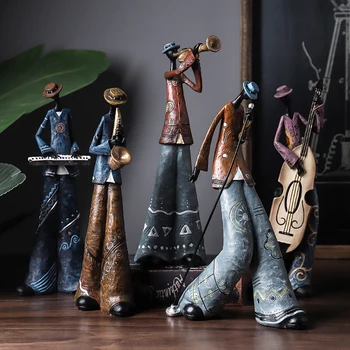 

Band Modeling Sculpture Abstract Characters Decorative Resin Crafts Ornaments Desktop Furnishings