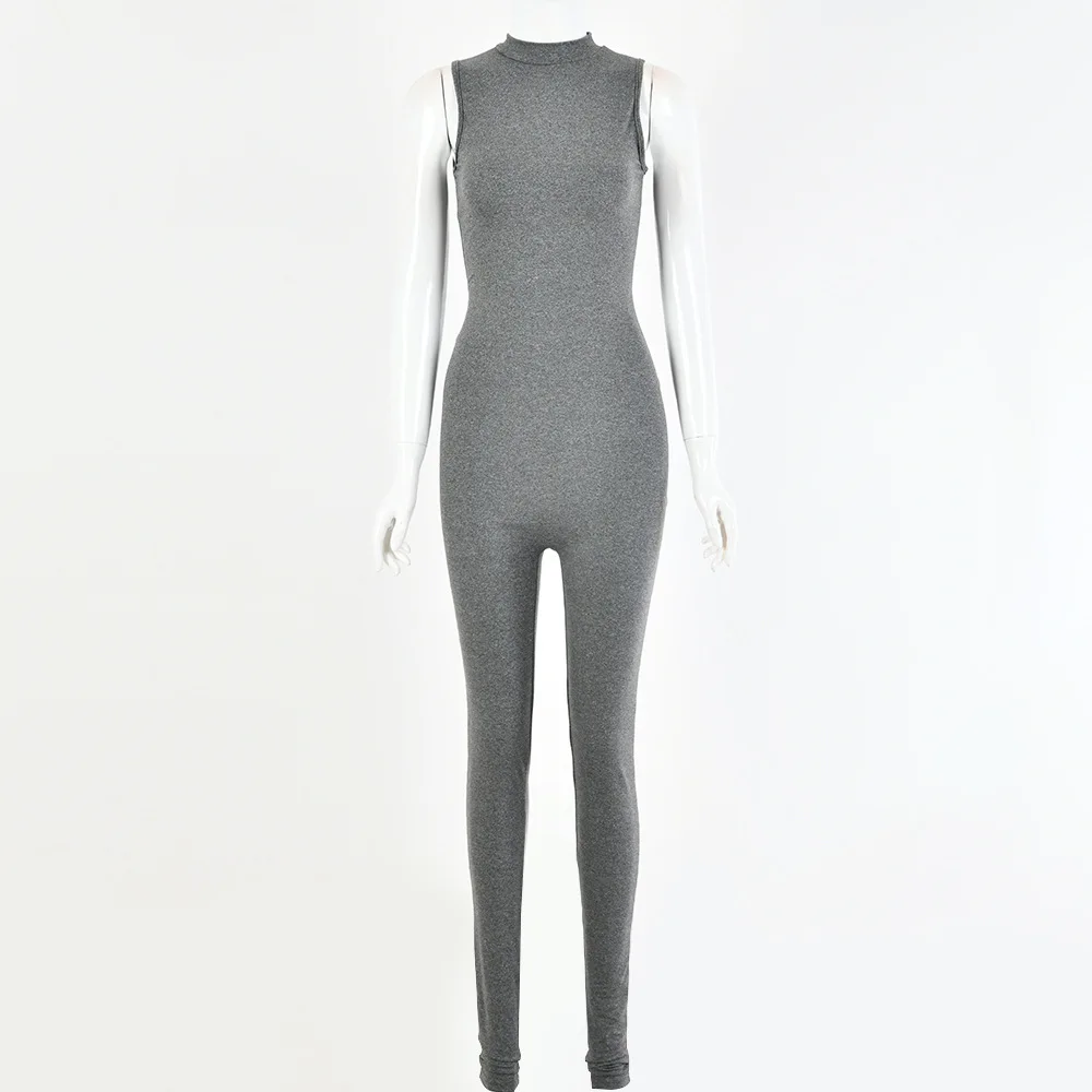ANJAMANOR Sleeveless Bodycon Jumpsuit Woman Summer Clothes 2020 Sexy Clubwear Onezie for Women Lounge Active Wear D92-AB40 ANJAMANOR Sleeveless Bodycon Jumpsuit Woman Summer Clothes 2020 Sexy Clubwear Onezie for Women Lounge Active Wear D92-AB40