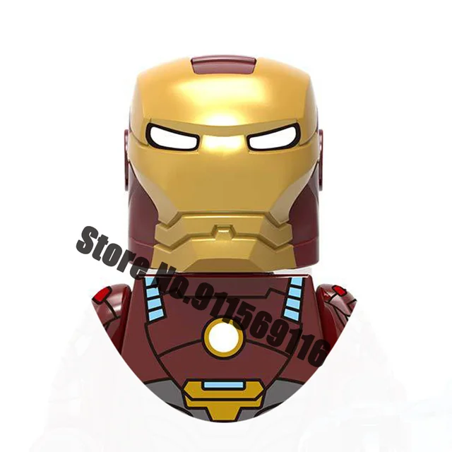 Superhero Iron Man Mark Building Blocks Bricks Tony Stark War Machine Ultron Action Figures Kids Toys Christmas Gifts H-X1230