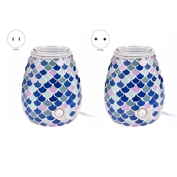

Essential Oil Diffuser Glass Wax Melt Warmer Electric Incense Wax Tart Burner Fragrance Night Light Aroma Decorative Gifts Decor