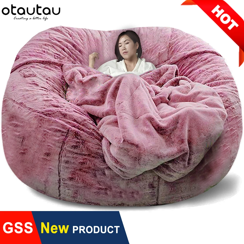 fluffy bean bag couch
