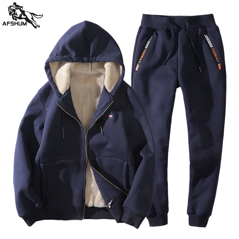 Спортивный костюм мужские костюмы 7XL 8XL бегунов костюм даже шляпа плюс бархат утолщение Фитнес Бег набор Досуг теплый спортивный костюм для мужчин