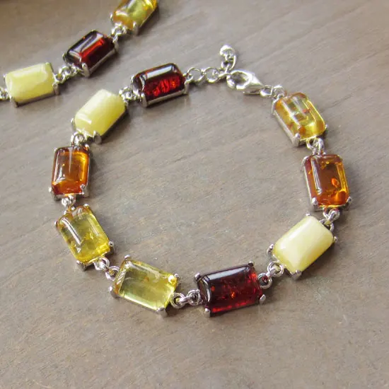Spring emphasizes silver treasure natural flower kendrick Jin Po beeswax amber bracelet polish imports of time | Украшения и