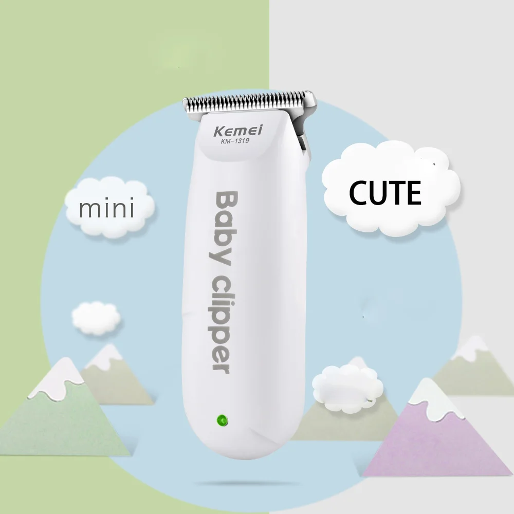 Kemei мини электрический USB детский триммер для волос портативная машинка для стрижки волос детская машинка для стрижки волос перезаряжаемая Тихая домашняя Бритва для младенцев