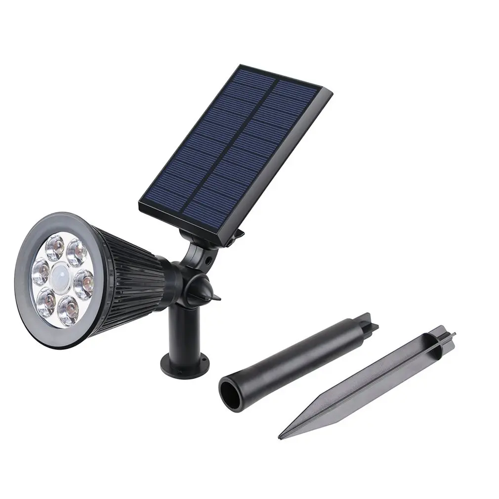

Solar Lawn Spotlights Led Waterproof Landscape Insert Wall Lamp Dual-use Garden Cast Light Street Light