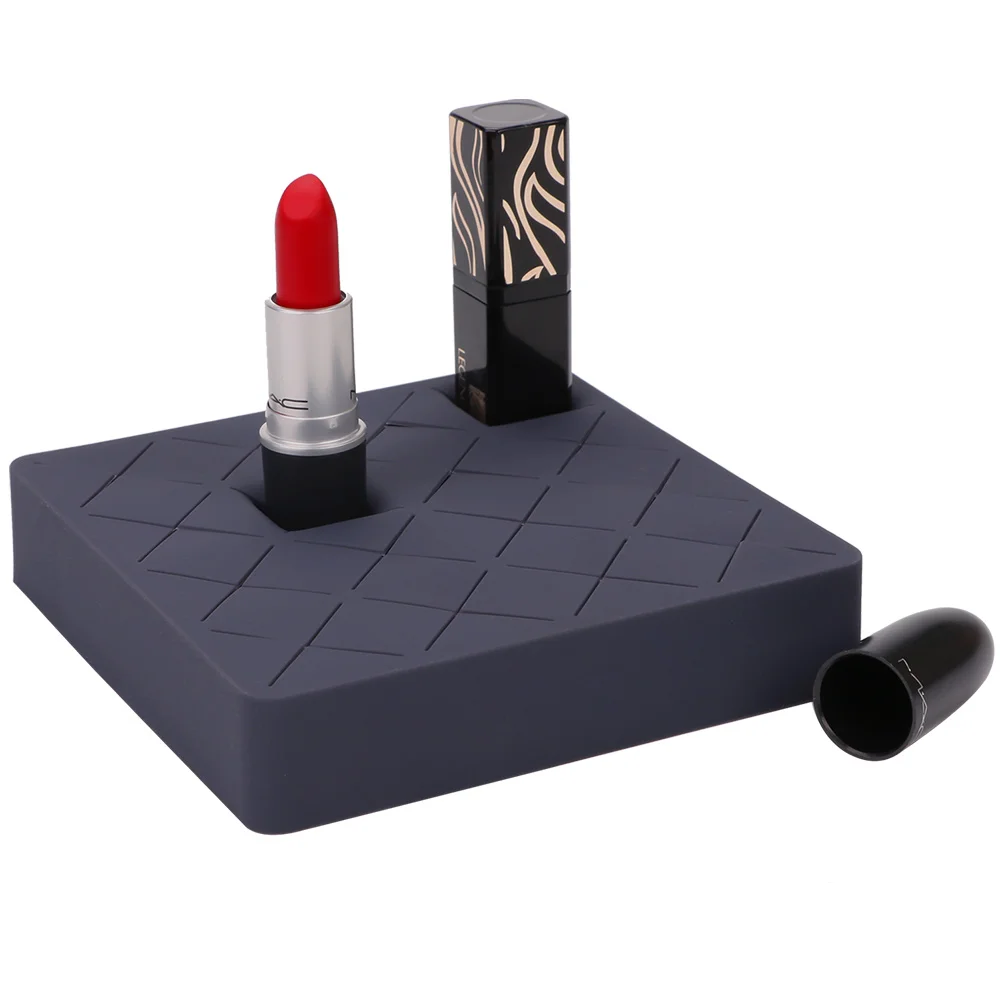 Lipstick Organizer 8pcs Lipsticks Holder Makeup Silicone Nail Polish Cosmetic Display Stand Vanity | Дом и сад