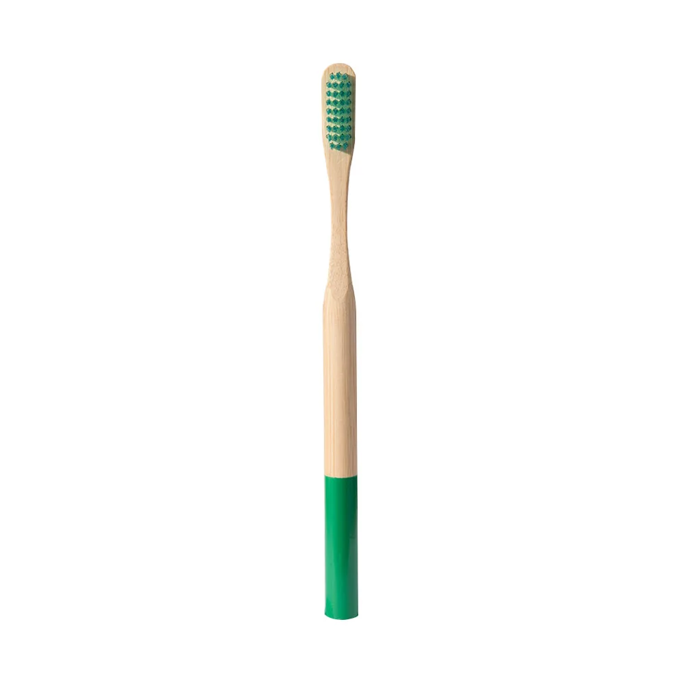 Натуральная бамбуковая ручка бамбуковая круглая зубная щетка с мягкой щетиной зубная щетка Новая Профессиональная многоцветная зубная щетка для взрослых - Цвет: 05