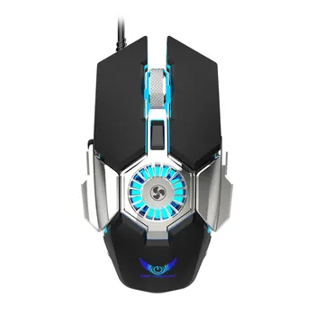 

New Professional Gaming Mouse Mechanical Wired Silent Mouse 3200dpi 7 Button Backlit Computer Mouse Rechargeable USB Laser 3D